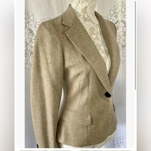 DKNY Wool Cashmere Fitted Blazer
